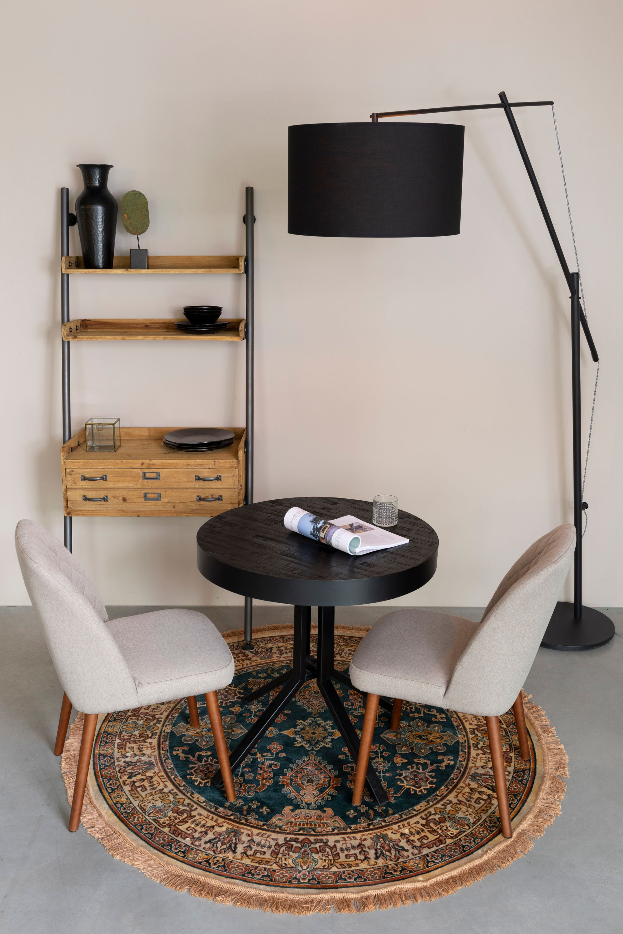 Rook Natural Fir Wood Leaning Display Unit